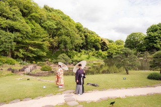 【和装洋装ロケーションプラン】カナダ来られたおふたりのフォトウエディング