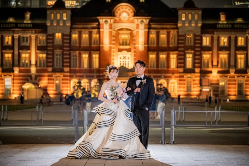 東京駅に戻ってきて都会ショット