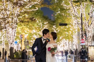 イルミネーションが輝く東京駅での撮影☆