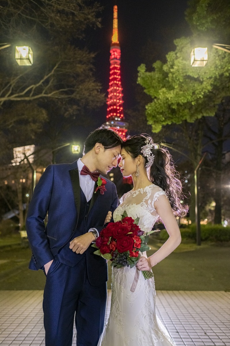 東京タワーでおでここつんショット♡