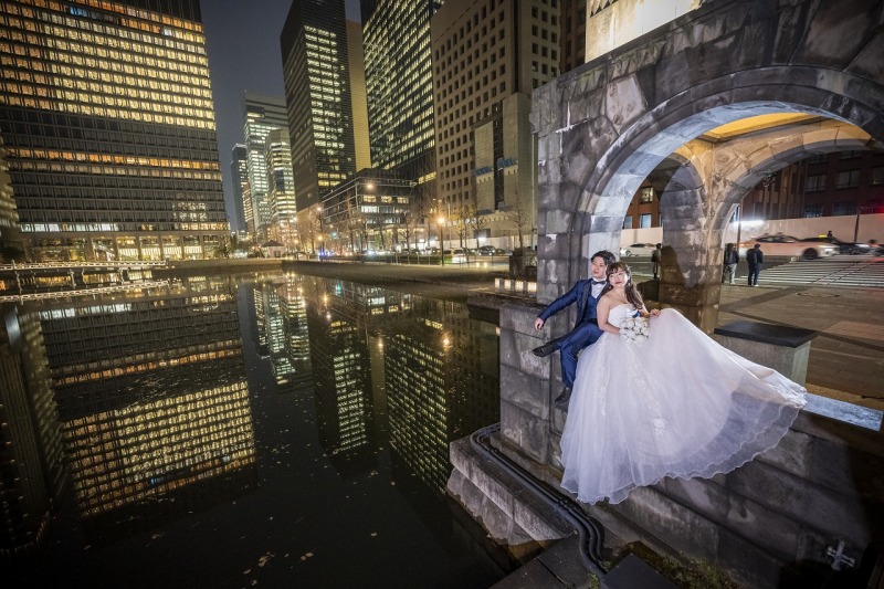 和田倉門で夜景をふたり占め♡