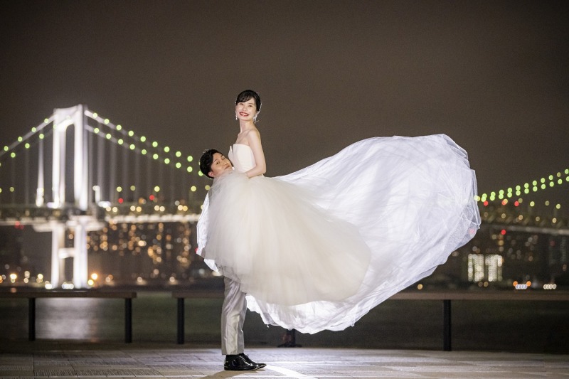 抱っこショット　×　レインボーブリッジ