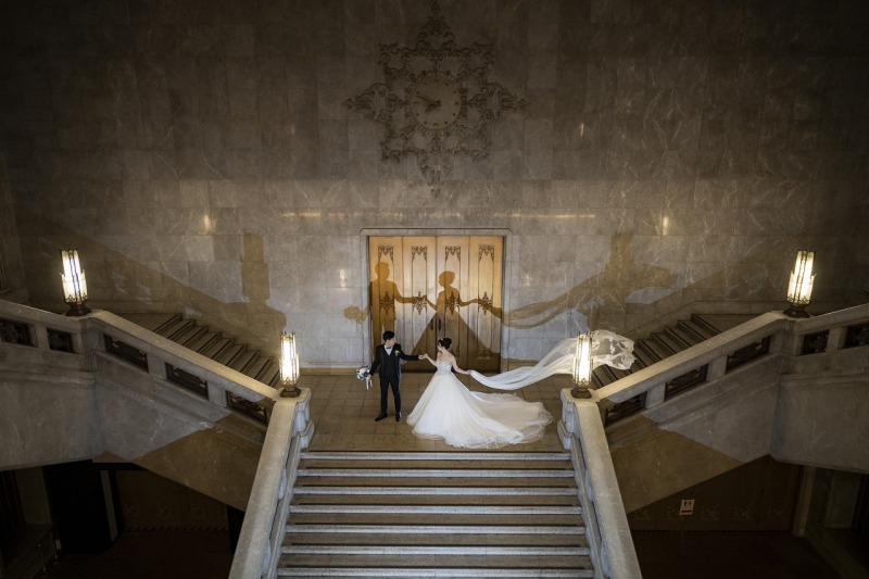 国立博物館の階段とシルエット♡