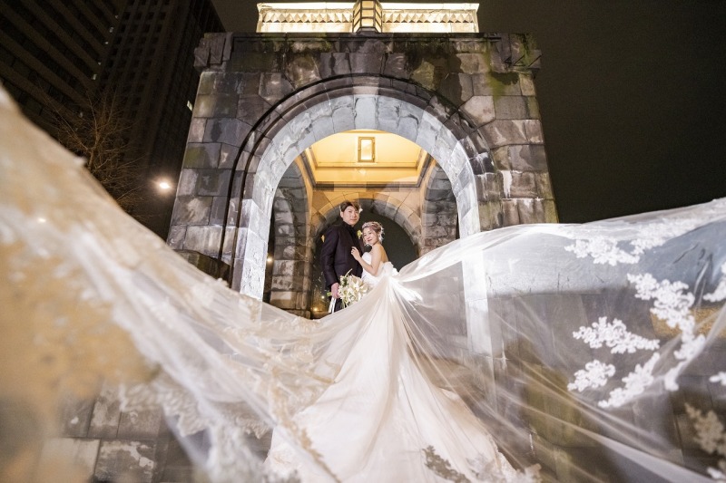 和田倉門でベールショット！