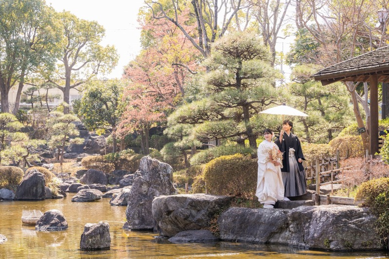 番傘を使ってウェルカムボード候補！