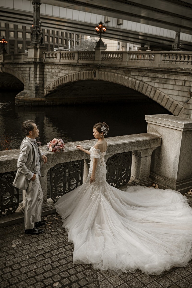 ドレスを活かしたショット…♡