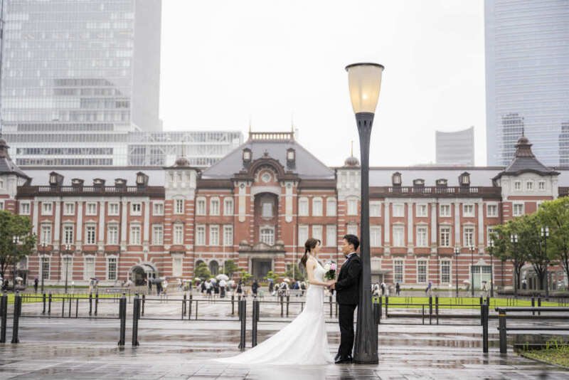 雨の日だけの時別な東京駅前撮りを…♡