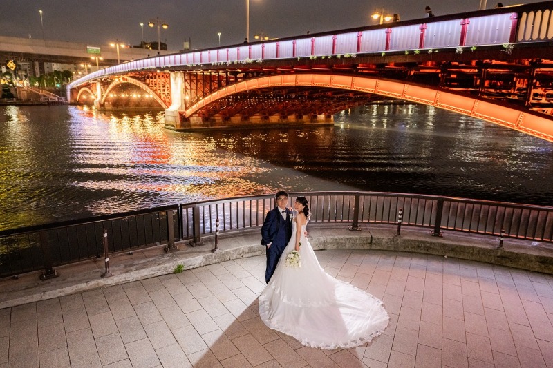 橋と大パノラマショット