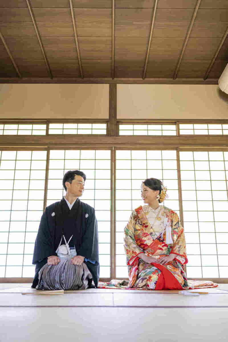 お二人向き合って☆