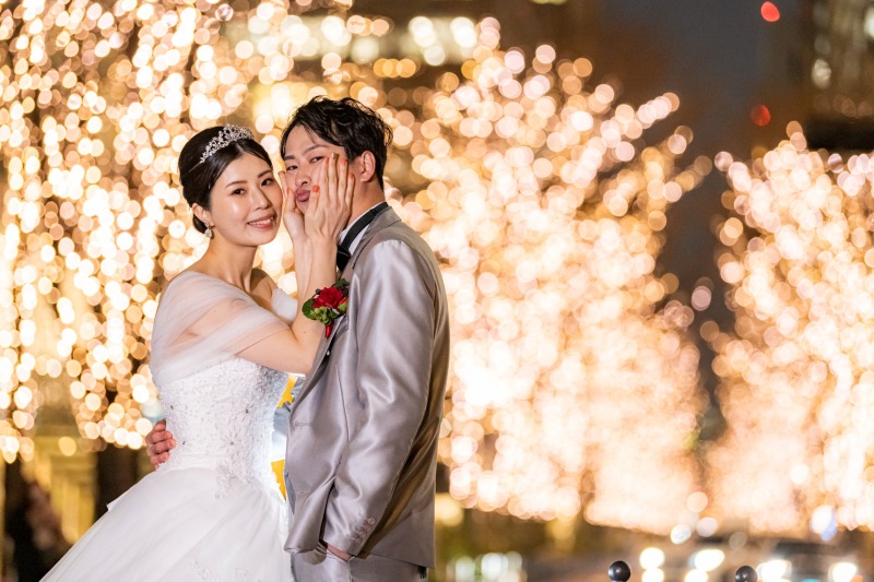 イルミネーションに包まれて