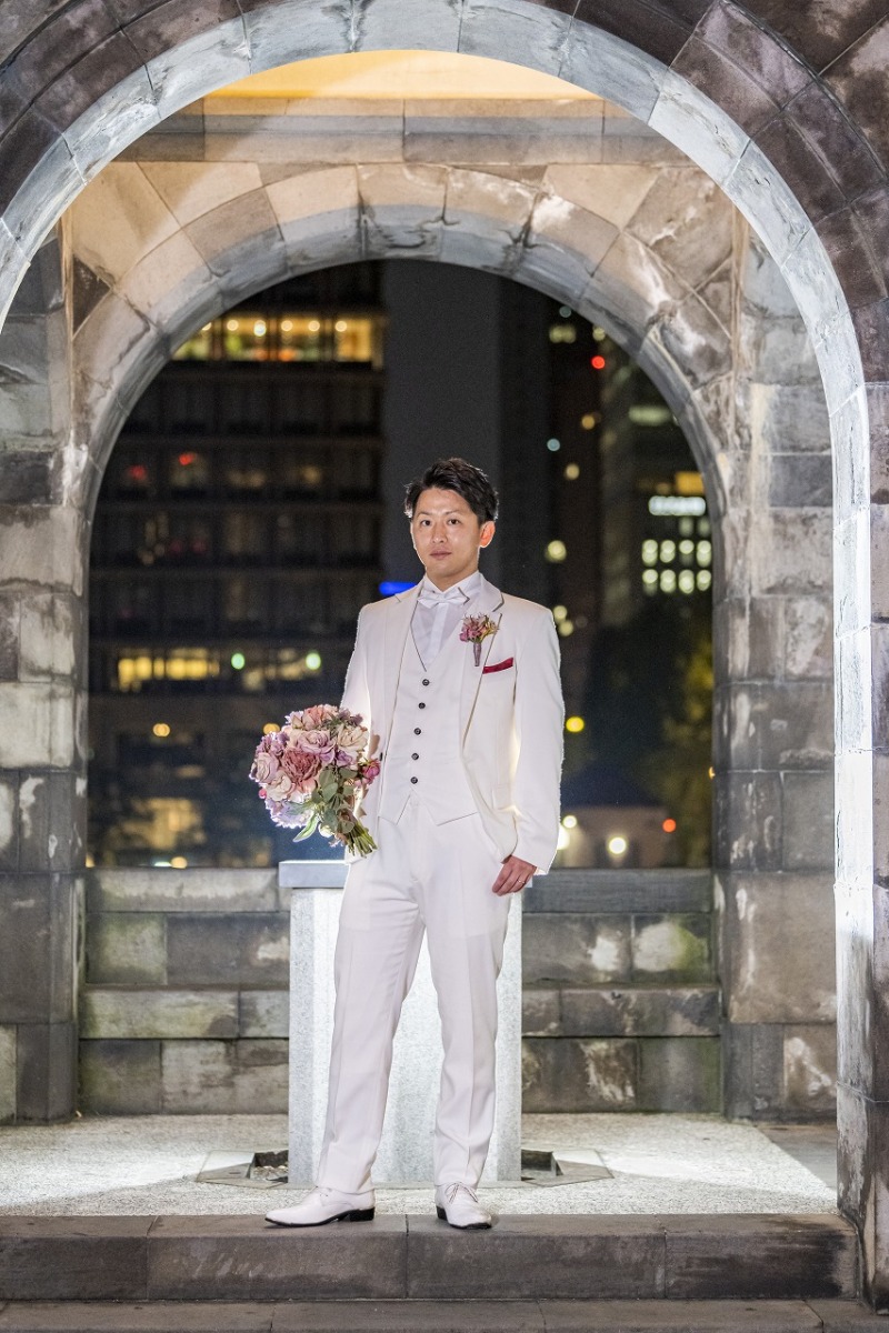 ご新郎様ソロショット