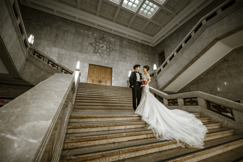 国立博物館でおふたりらしいショットを…♪