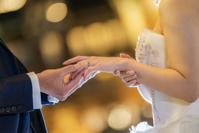 指輪が光るお手元ショット☆