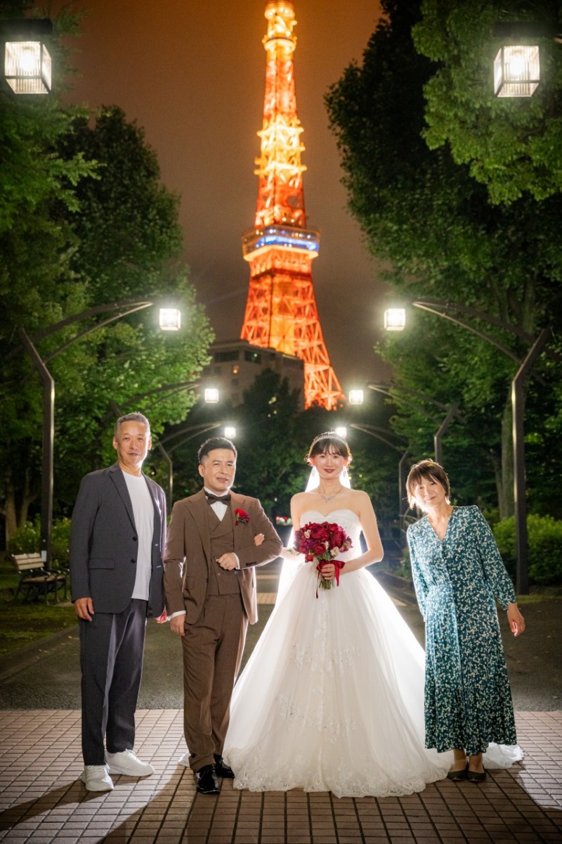 おふたりの大切な日に家族みんなで並ぶ思い出の時間