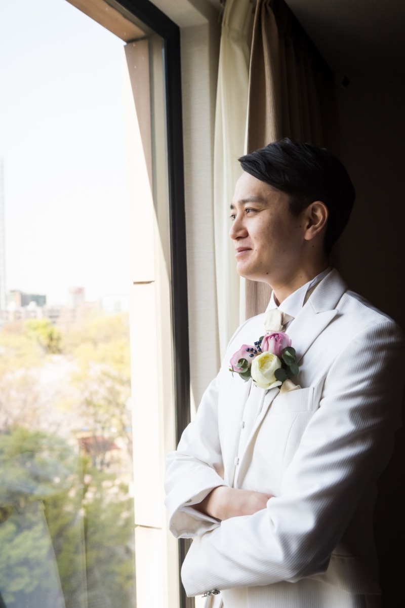 ご新郎お仕度シーン