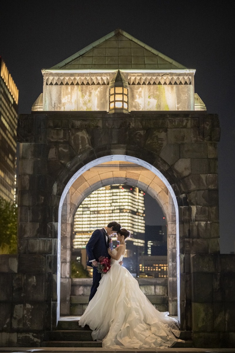 和田倉門でロマンチックな前撮りを☆