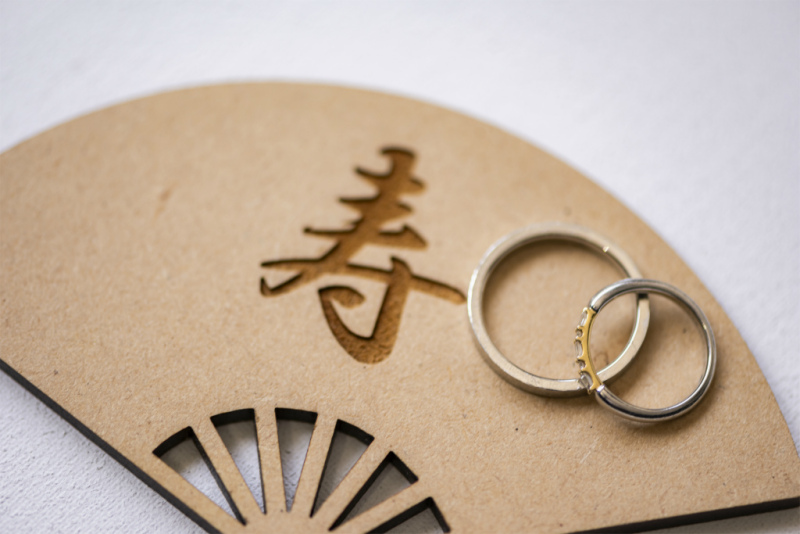 お小物ショットも和風に♡