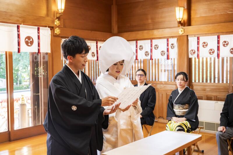 おふたりの思いをお伝えする祝詞奏上