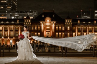 昼と夜で盛りだくさんソロウェディングフォト☆