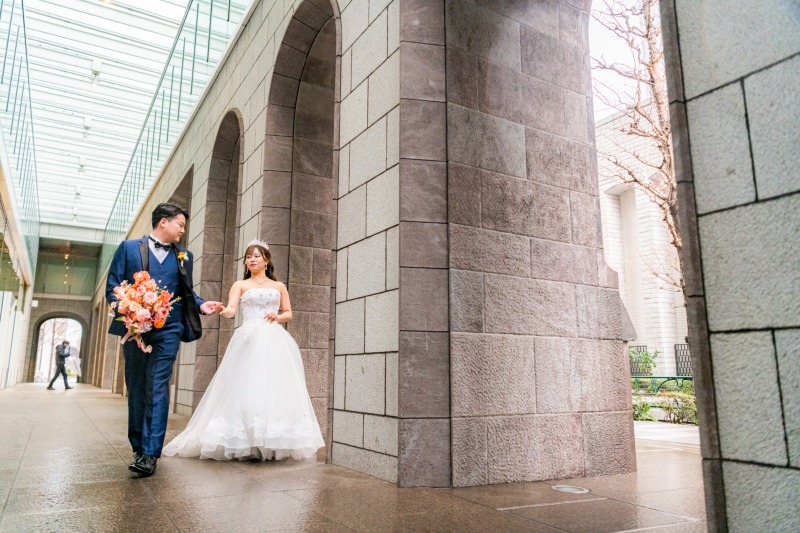 ブリックスクエアを歩きながら