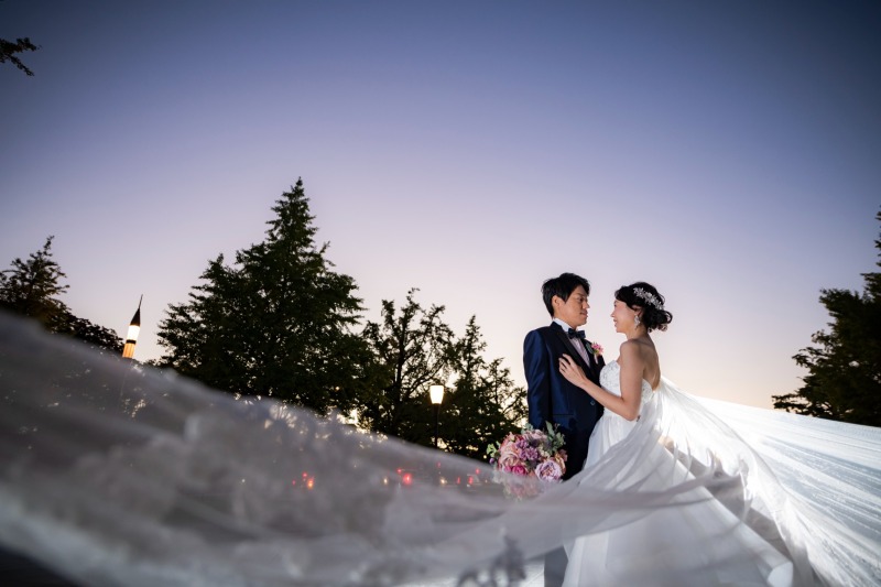 広がるベールショット！