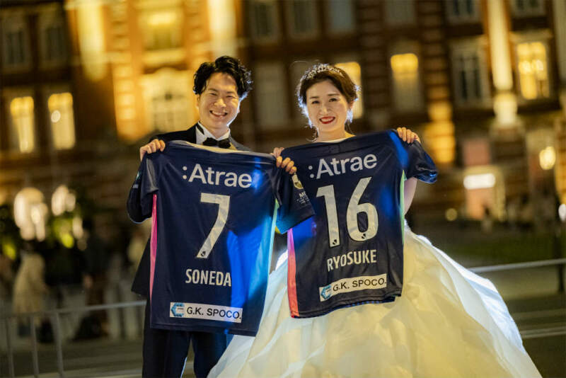 お持ち込みのアイテムも！東京駅周辺前撮り！