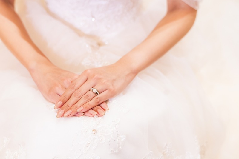 ご新婦様だけのお手元ショット