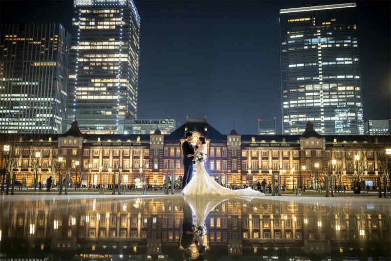 東京駅で王道のリフレクションショット☆