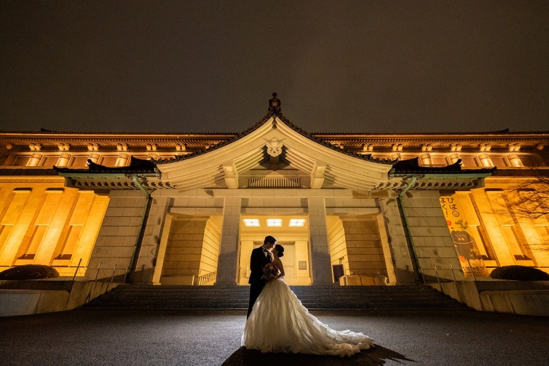 【東京国立博物館プラン】歴史薫る東京国立博物館で叶えた上質なウェディングフォト