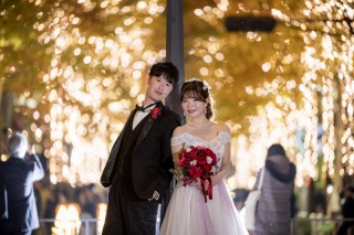 イルミネーションの温かい光に包まれて…♡