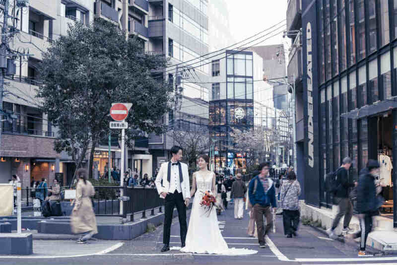 キャットストリートの入り口での立った一枚