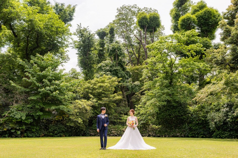 お庭での迫力のあるショット