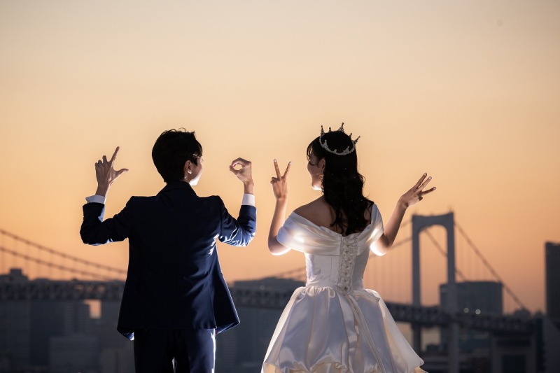 夕焼けのお空で