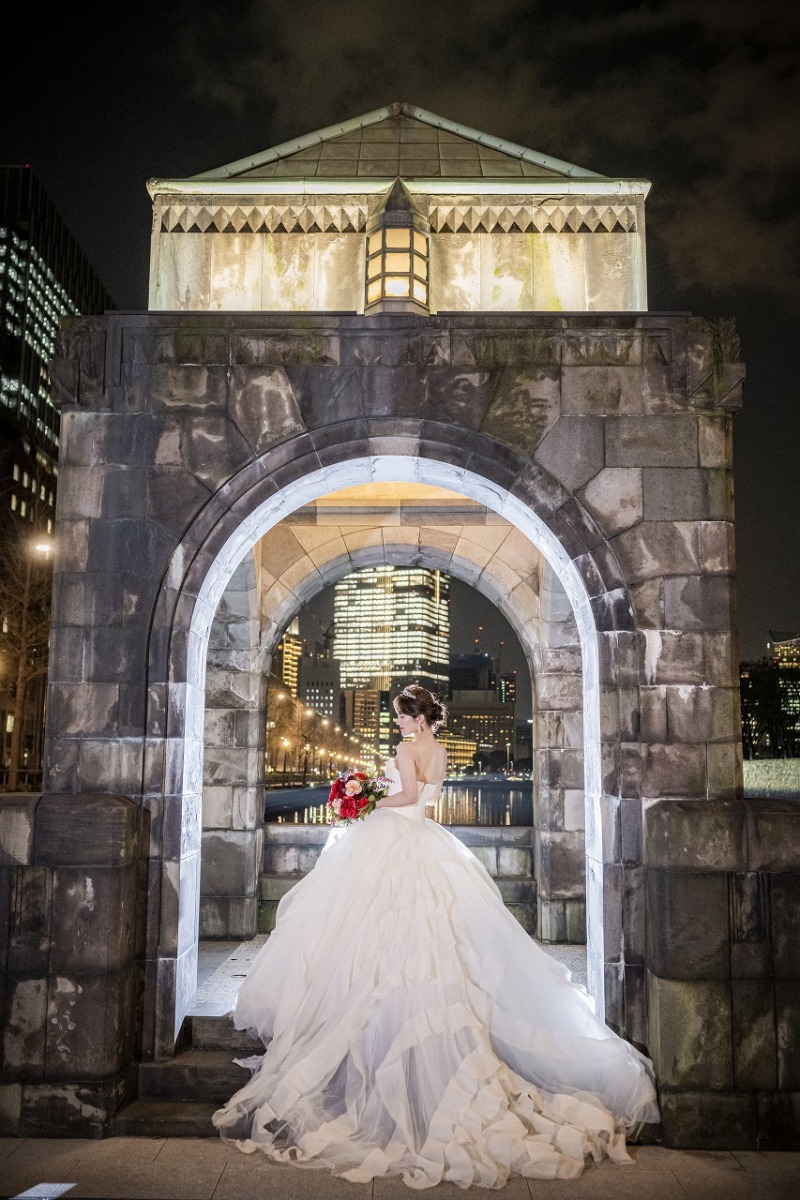 和田倉門でソロバックショット！