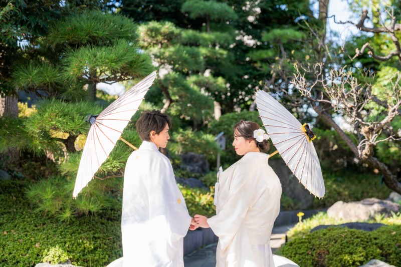 番傘でより和装感をプラスして