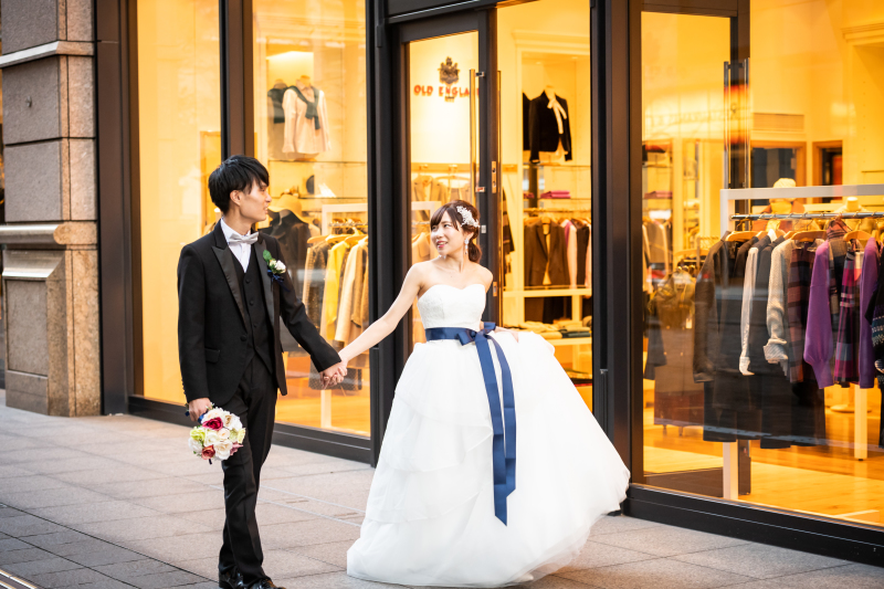 サッシュベルトで雰囲気を変えて☆