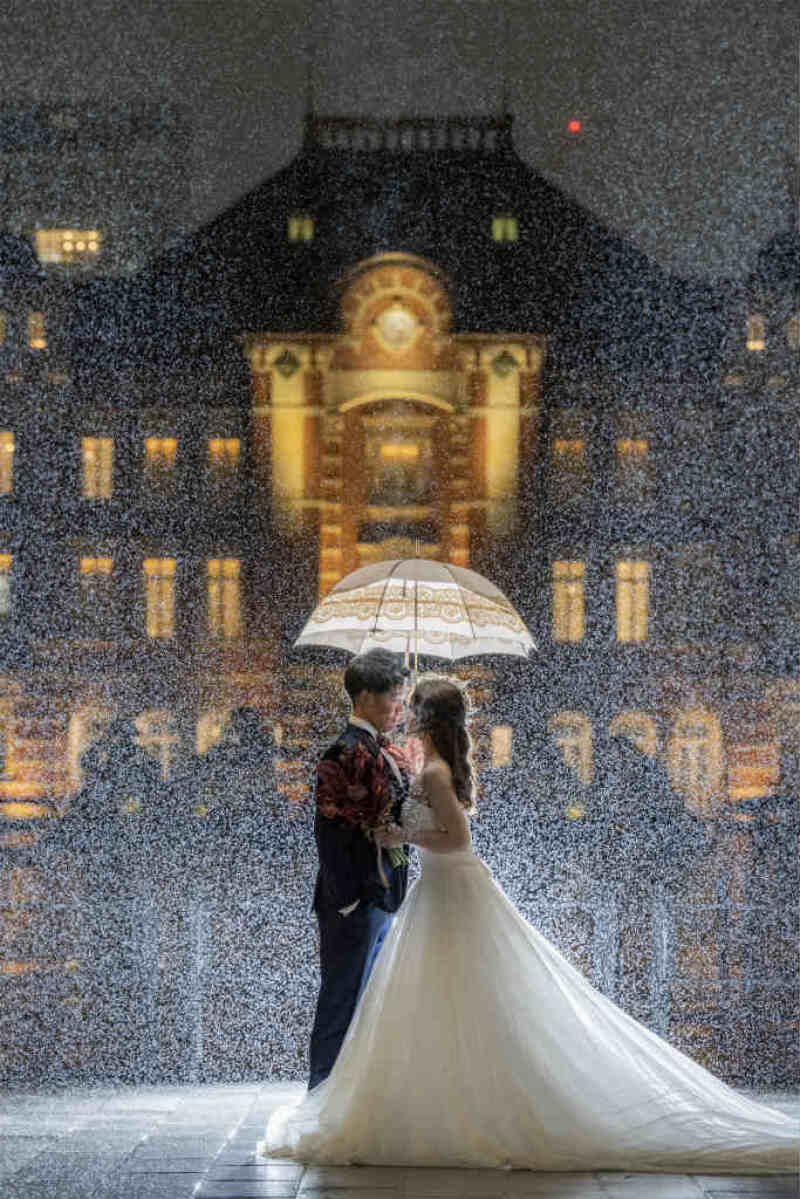 ふたりで同じ傘で