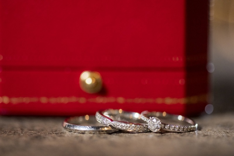 おふたりの大切な指輪ショット♡