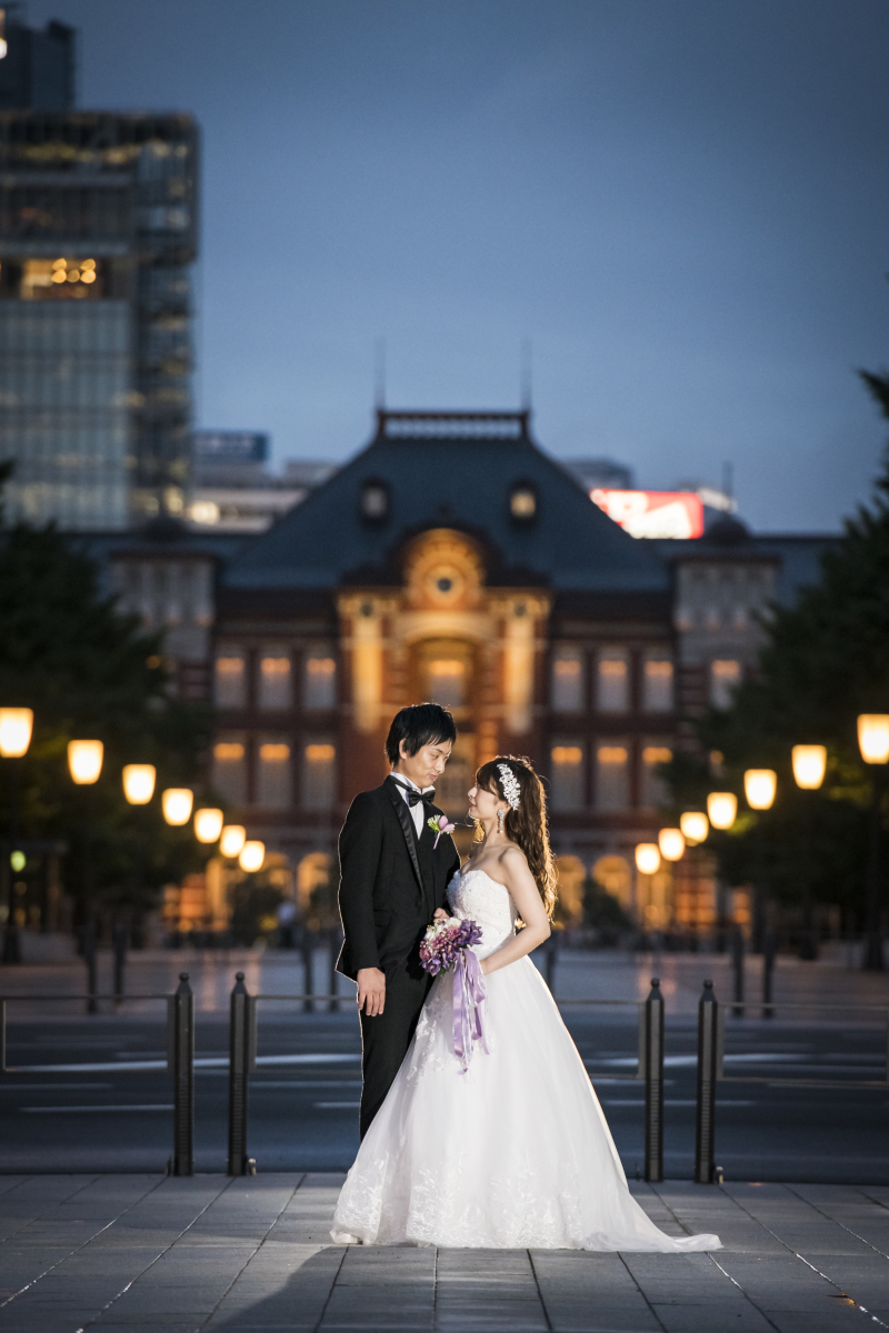 東京駅とプリンセスラインドレス☆