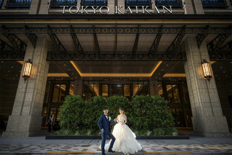 おふたりだけの華麗な前撮り撮影を東京駅、東京會舘で！