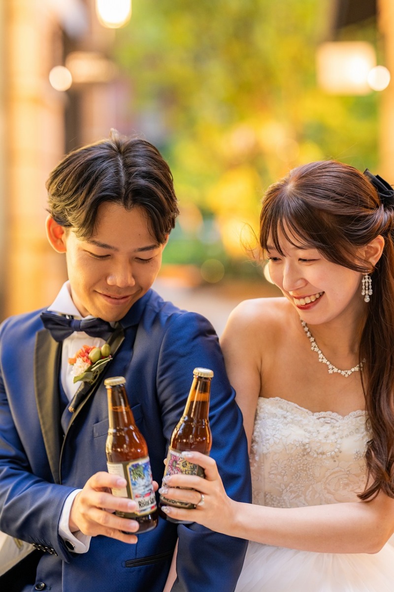 おふたりの思い出のクラフトビールで乾杯ショット☆