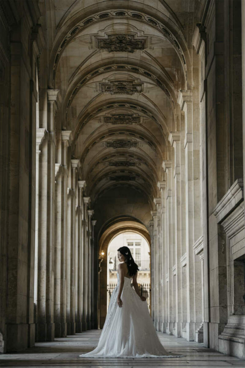 神秘的なご新婦様のソロショット