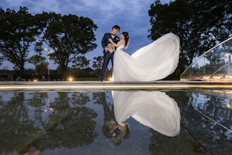 水面に映るリフレクションショット!