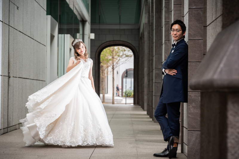 ドレスをふりふり☆