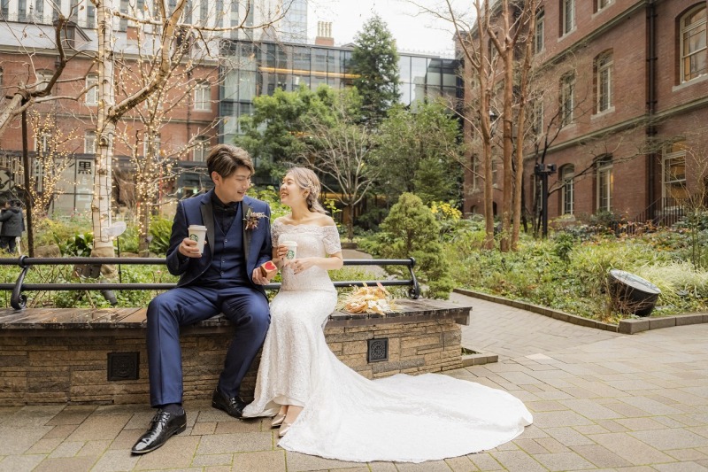 ドリンクを飲みながら♪