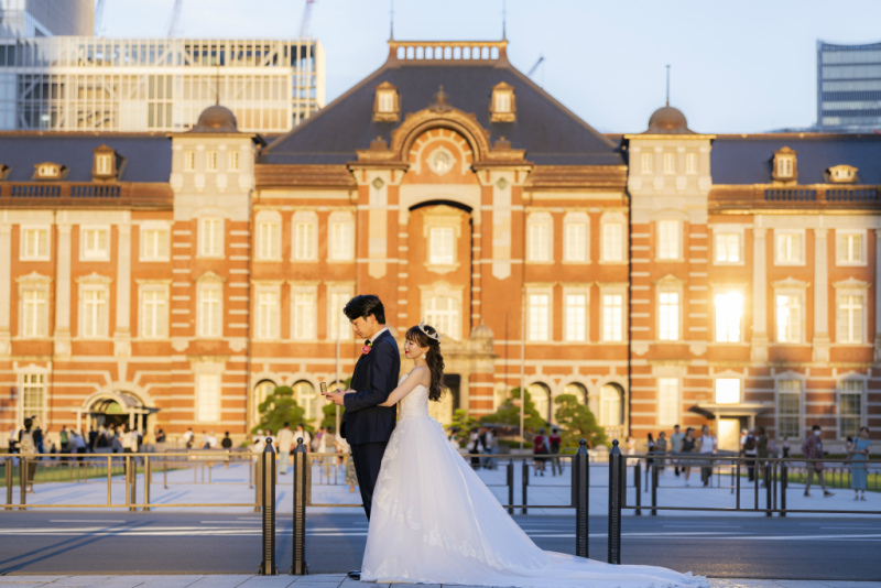 東京駅舎前でpart2
