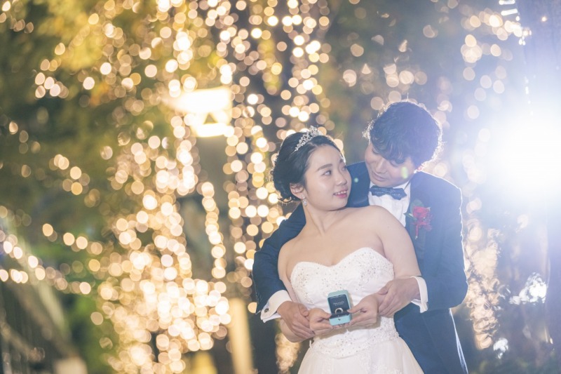 おふたりと指輪のケースをご一緒に撮影♪