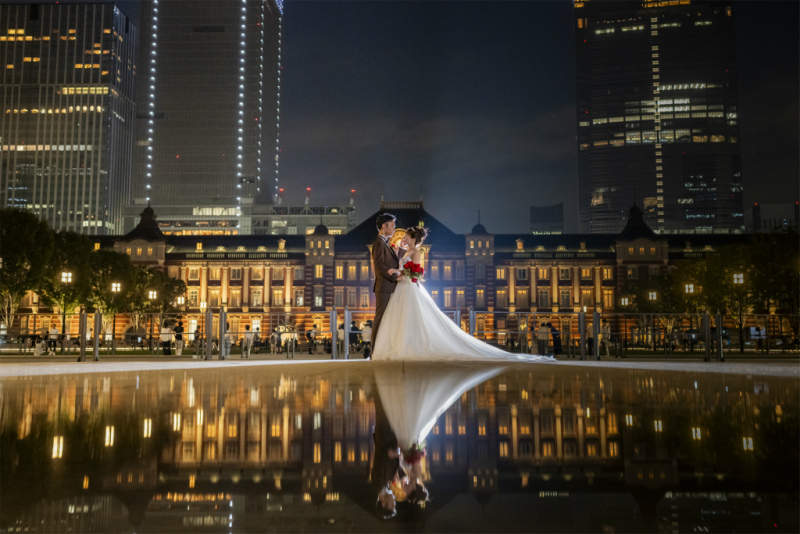 幻想的なリフレクションショット