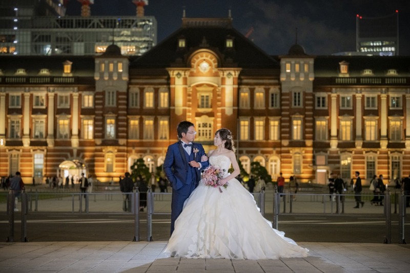 東京駅前で王道センターショット！
