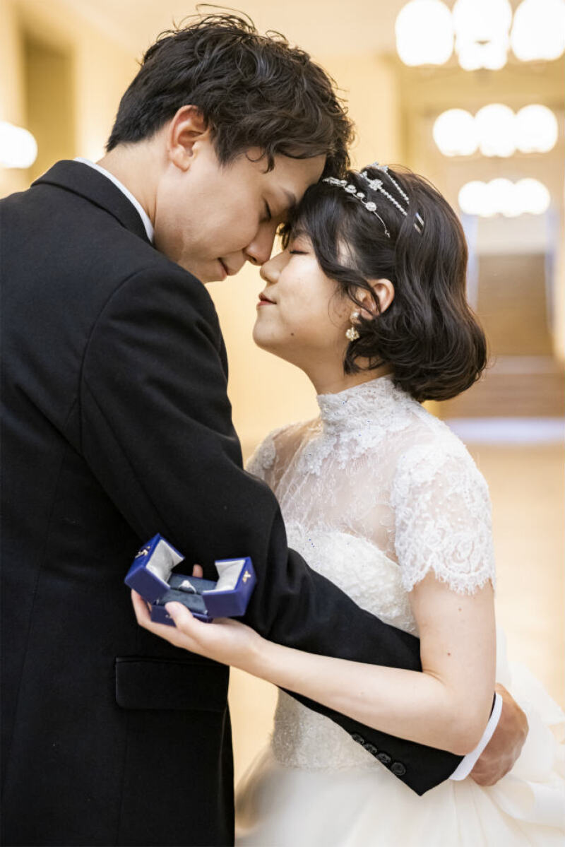 おでここつんショットは可愛らしく♪